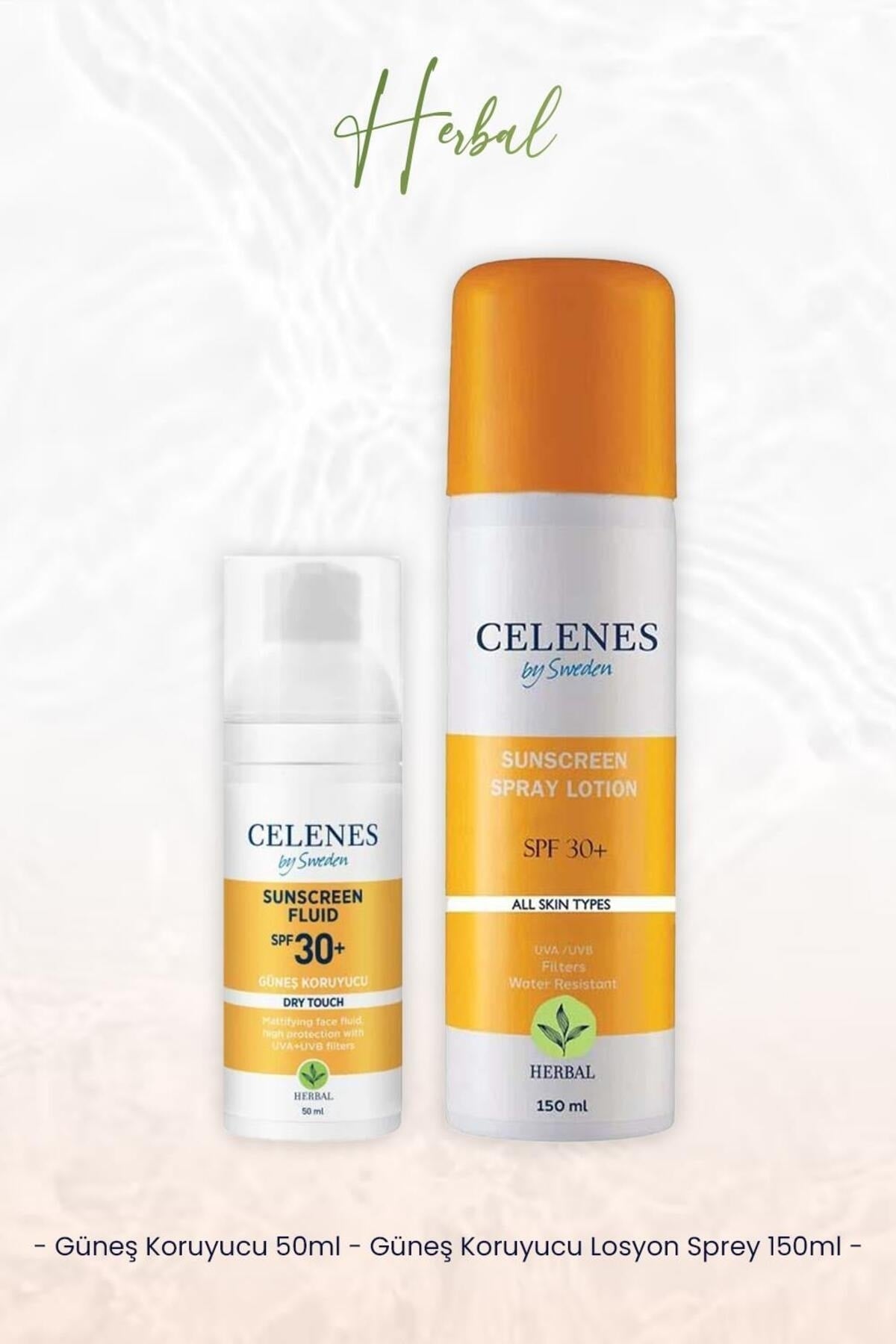 By Sweden Herbal Dry Touch Güneş Koruyucu 30 Spf 50 ml ve Koruyucu Losyon Sprey 30SPF 150 ml