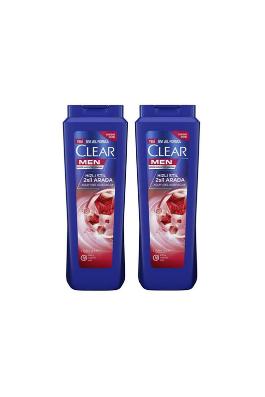 Kepeğe Karşı Etkili Hızlı Stil 2'si 1 Arada Şampuan 485 ml x 2