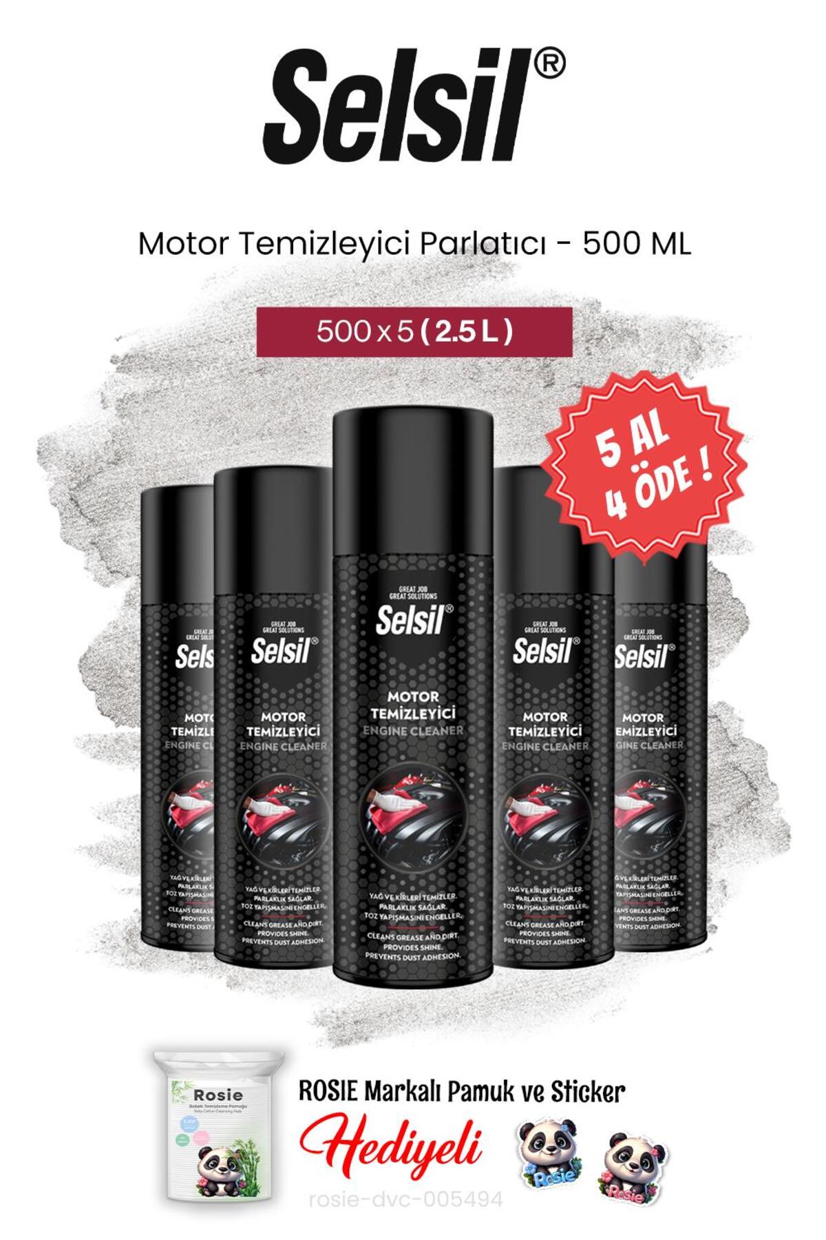 5 AL 4 ÖDE Motor Temizleyici Parlatıcı, 500 ml ve rosie pamuk