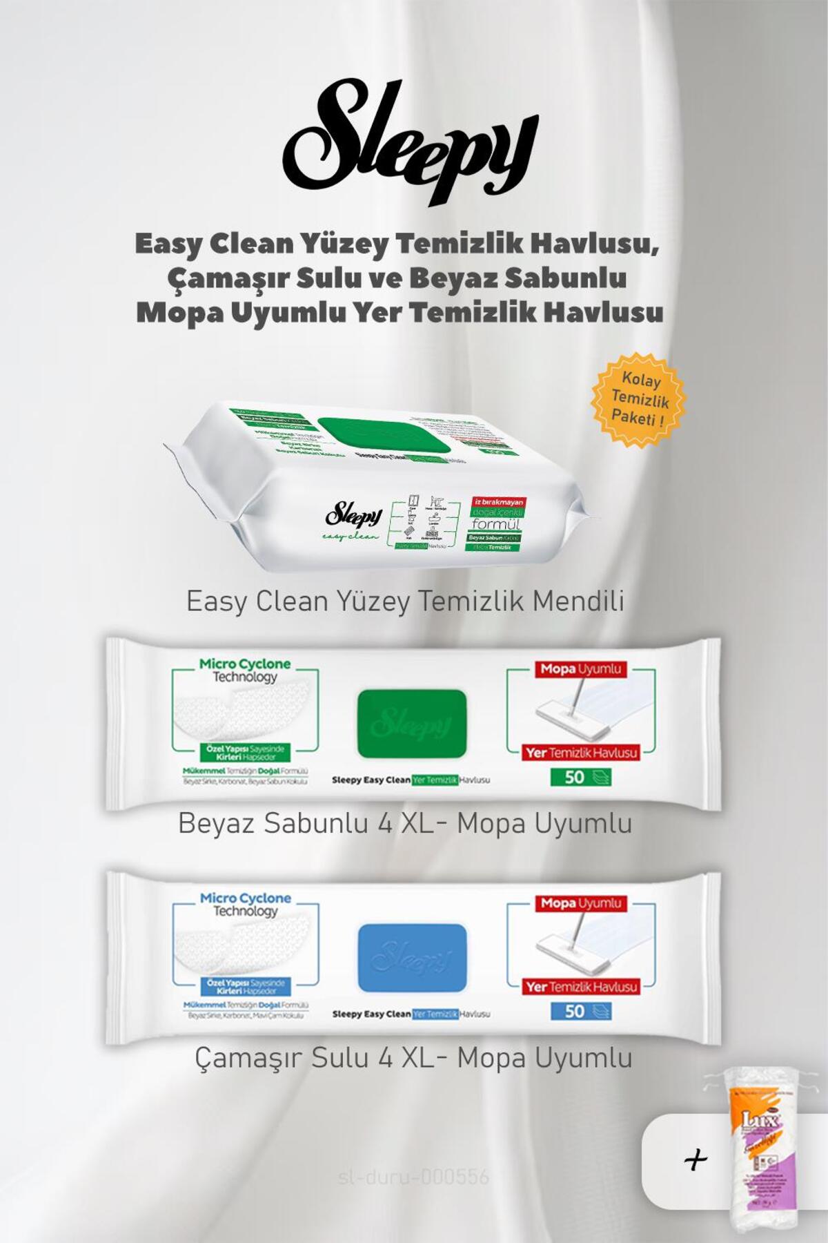 Yüzey Temizlik Havlu, Mopa Uyumlu 4 XL Havlular ve Pamuk