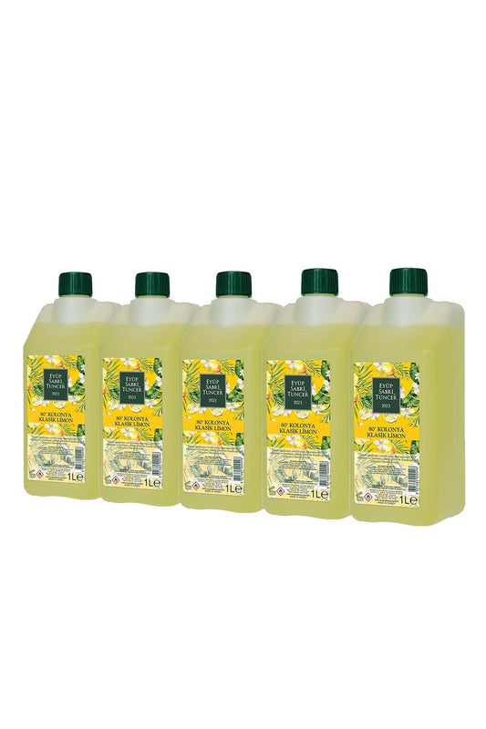 Klasik Limon Kolonyası Yedek Şişe 1 Lt x 5 Adet