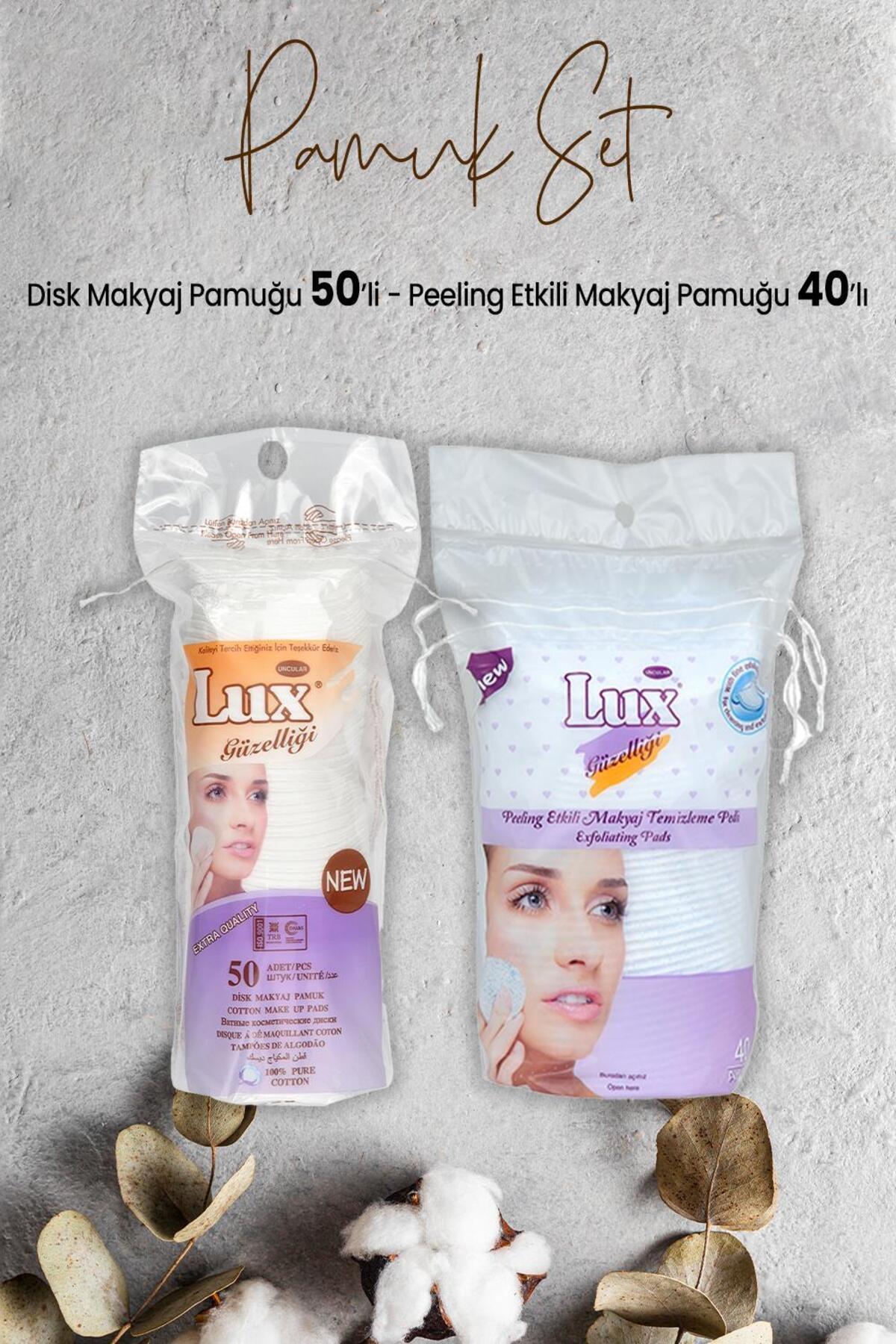 Peeling Etkili Makyaj Pamuğu 40' lı ve Disk Makyaj Pamuğu 50'li