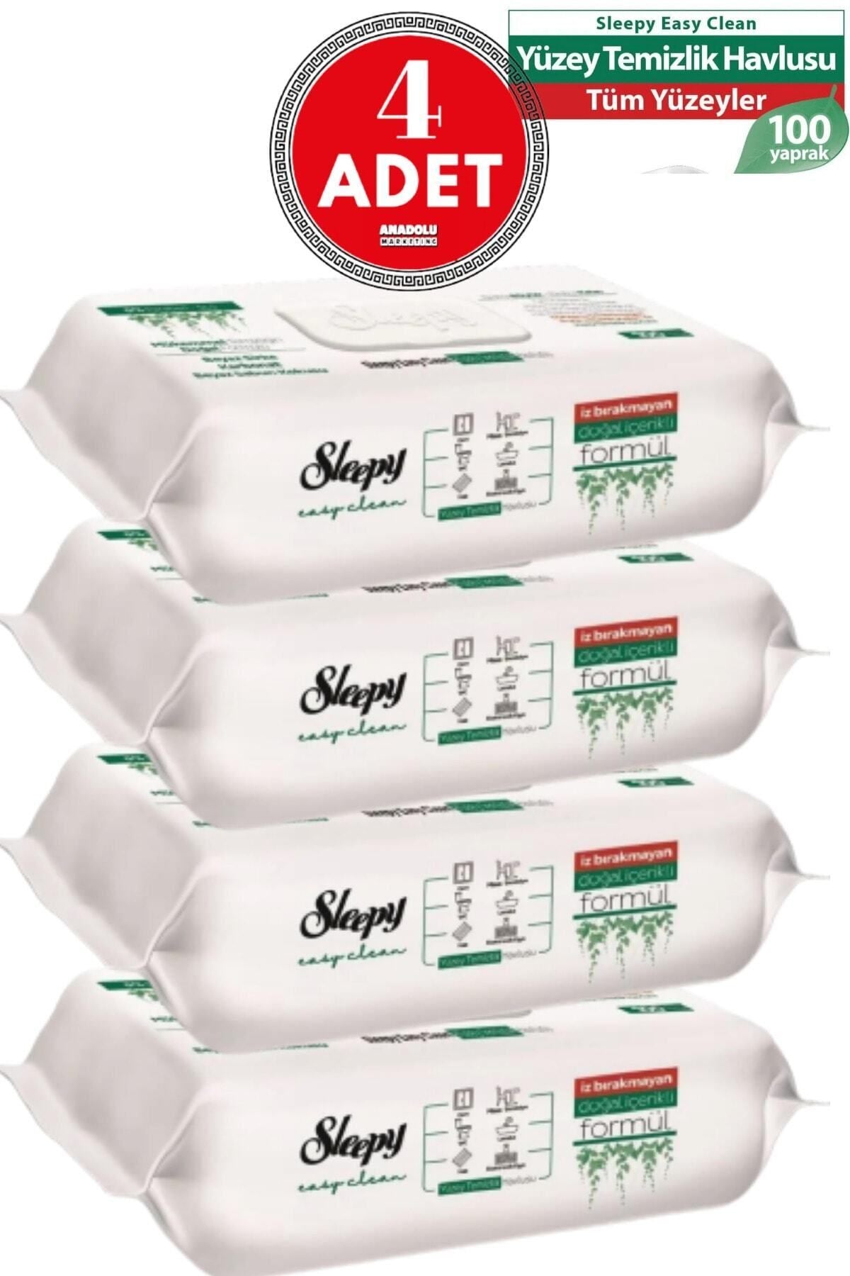 Easy Clean Yüzey Temizlik Havlusu 100 Yaprak (4 Adet)