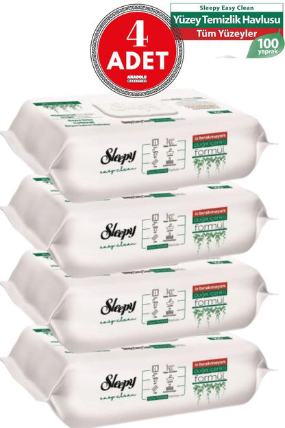 Easy Clean Yüzey Temizlik Havlusu 100 Yaprak (4 Adet)