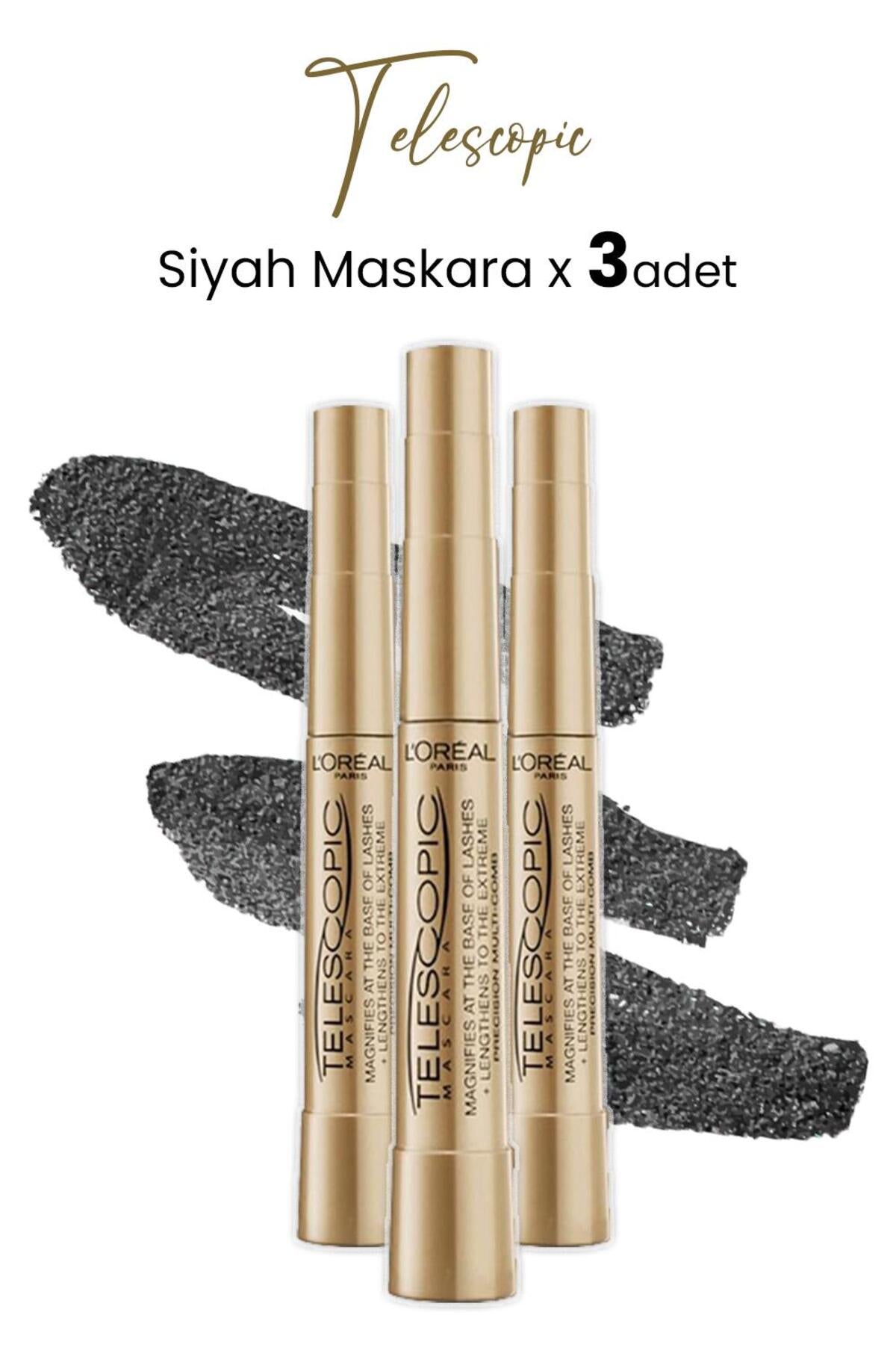 Telescopic Maskara Siyah X 3 Adet