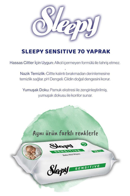 6 AL 5 ÖDE Sensitive 70'li Bebek Havlusu, Rosie Pudra Oda Kokusu