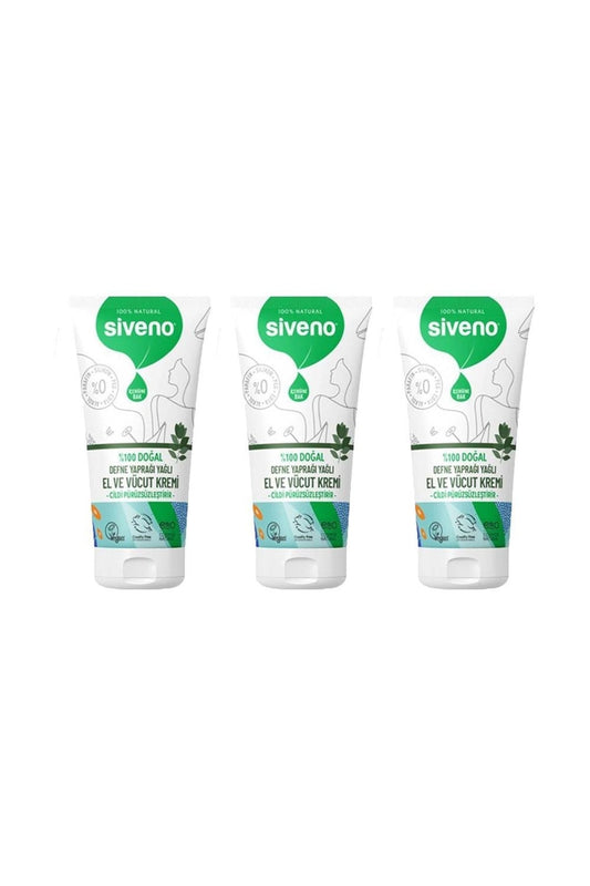 %100 Doğal El Ve Vücut Kremi Defne Pürüzsüzleştirici Yatıştırıcı Onarıcı Nemlendirici 50 ml X 3 Adet