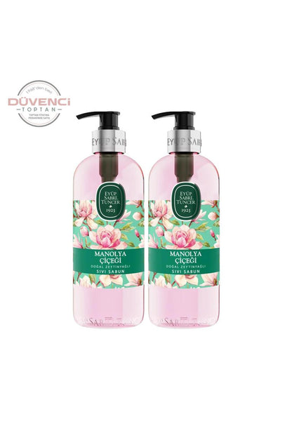 Doğal Zeytinyağlı Sıvı Sabun Manolya Çiçeği 500 ML x 2 Adet