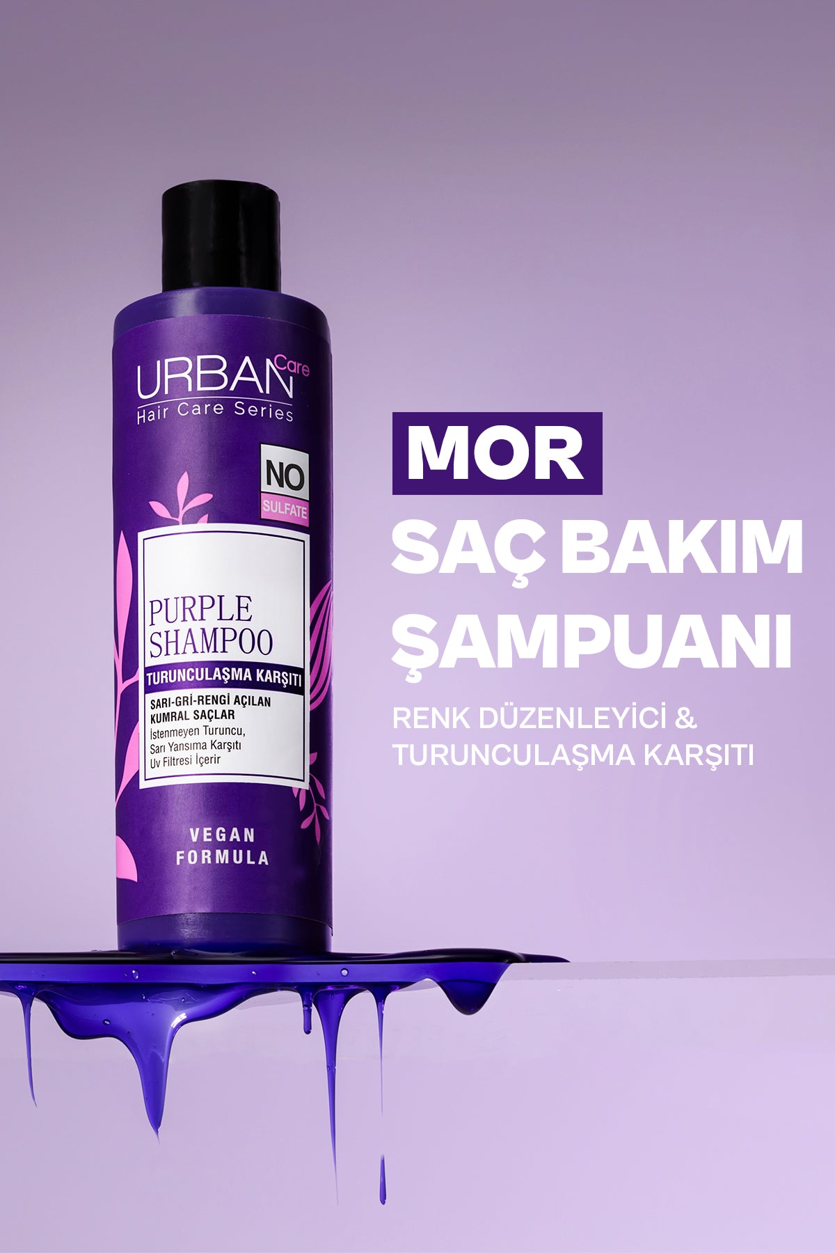 Turunculaşma Karşıtı Mor Saç Bakım Şampuanı-250 ml-sülfatsız