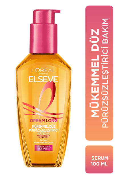 Dream Long Elektriklenen Yıpranmış Saçlara Mükemmel Düz Isı Koruyucu Pürüzsüzleştirici Serum 100ml