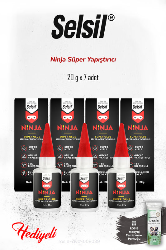 7'li Ninja Süper Japon Yapıştırıcı 20 g ve Rosie Pamuk
