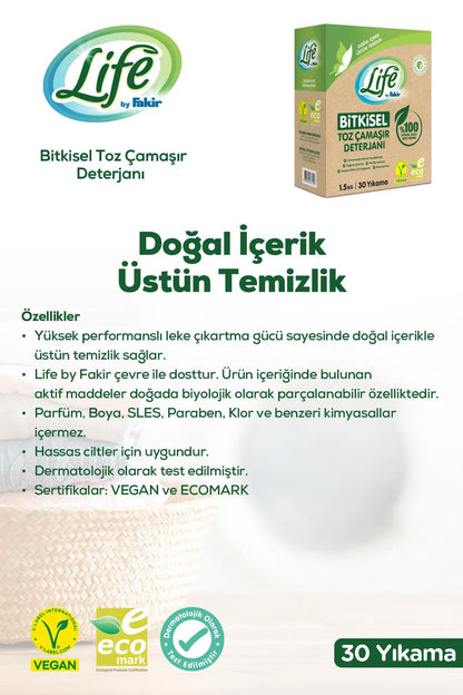 %100 Bitkisel Toz Çamaşır Deterjanı 1.5 Kg, Baby Çamaşır Deterjanı 1.5 Lt Ve Rosıe
