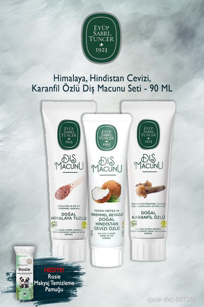 Himalaya, Hindistan Cevizi, Karanfil X3 90 ml Diş Macunu, Rosie