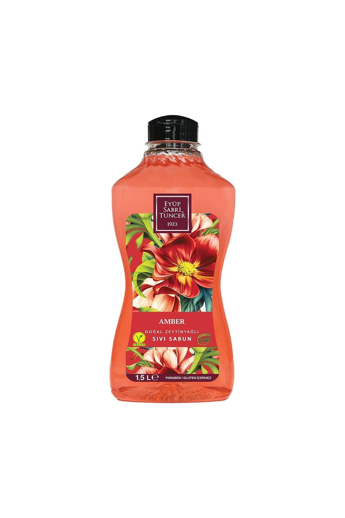 Doğal Zeytinyağlı Sıvı Sabun Amber 1.5 litre Pet Şişe