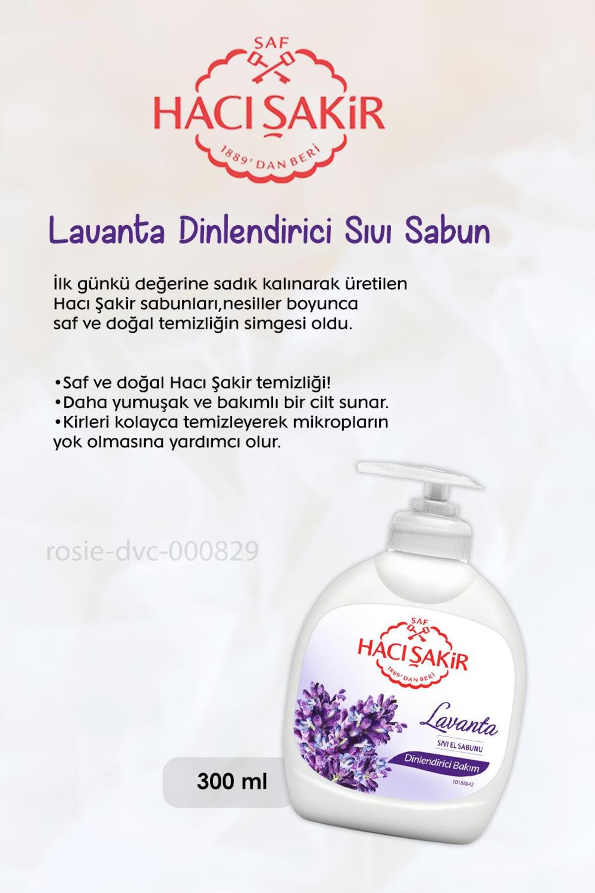 Lavanta Dinlendirici Sıvı Sabun 300 ml, Hindistan Cevizli Şampuan 500 ml ve ROSIE