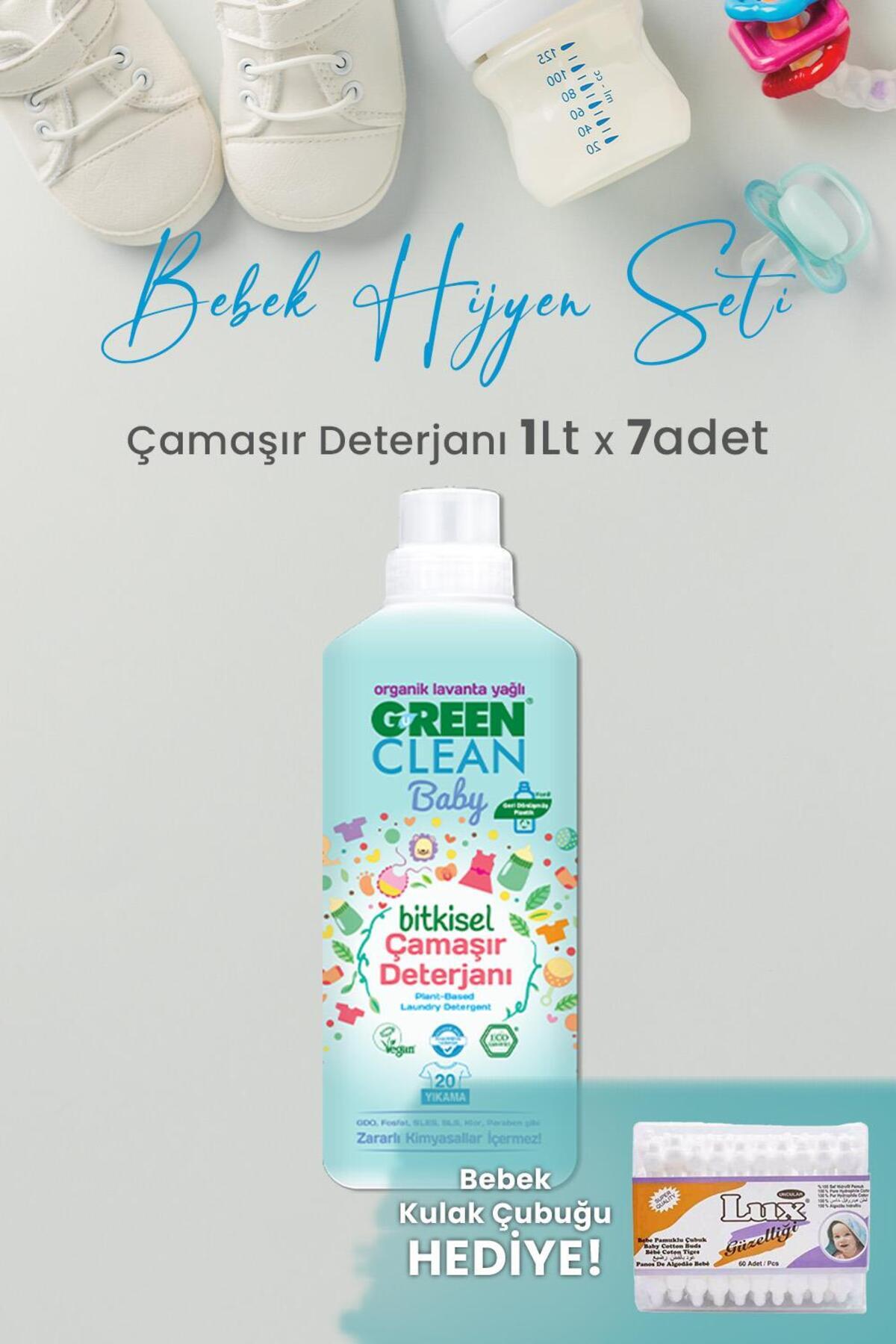U Green Clean Baby Çamaşır Deterjanı 1 L x 7 Adet ve Hediyeli