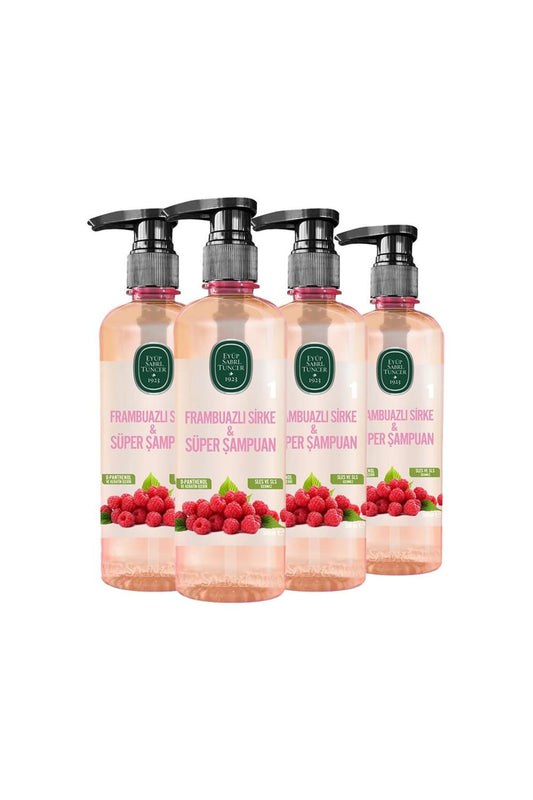 Frambuazlı Sirke & Süper Şampuan 500 ml x 4