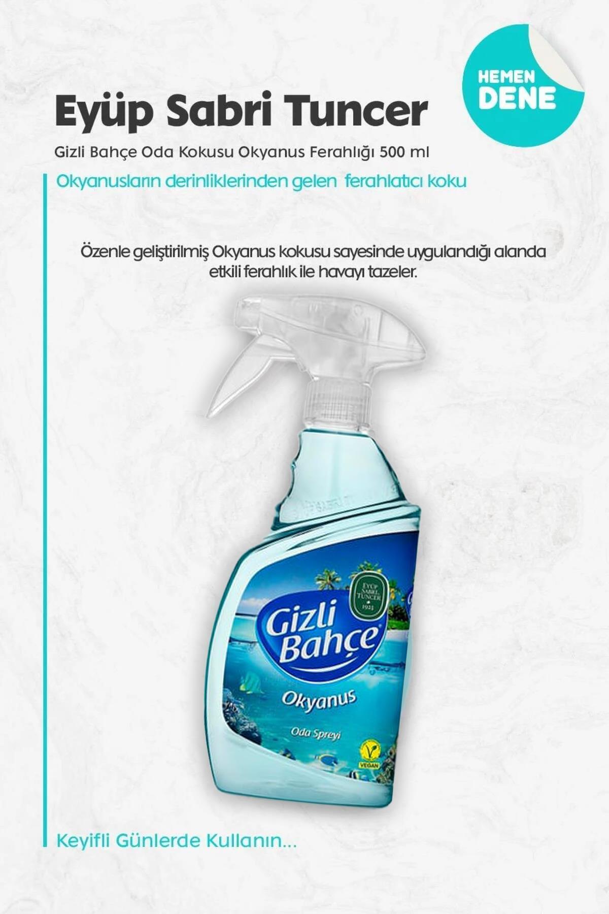 3'lü Gizli Bahçe Oda Kokusu Okyanus 500 ml ve Pamuk ROSIE