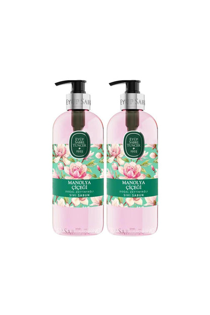 Doğal Zeytinyağlı Sıvı Sabun Manolya Çiçeği 500 ML x 2 Adet