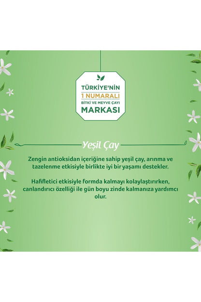 Yeşil Çay Yaseminli 20'li Poşet x 3 adet