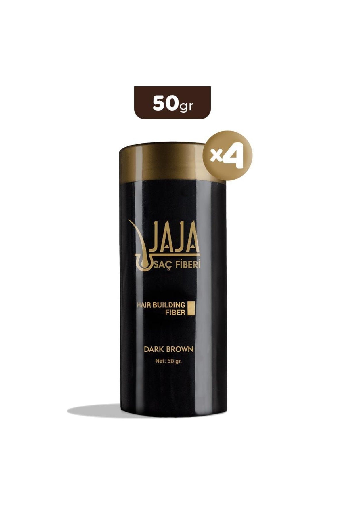 Saç Fiberi Dark Brown 50 Gr X 4