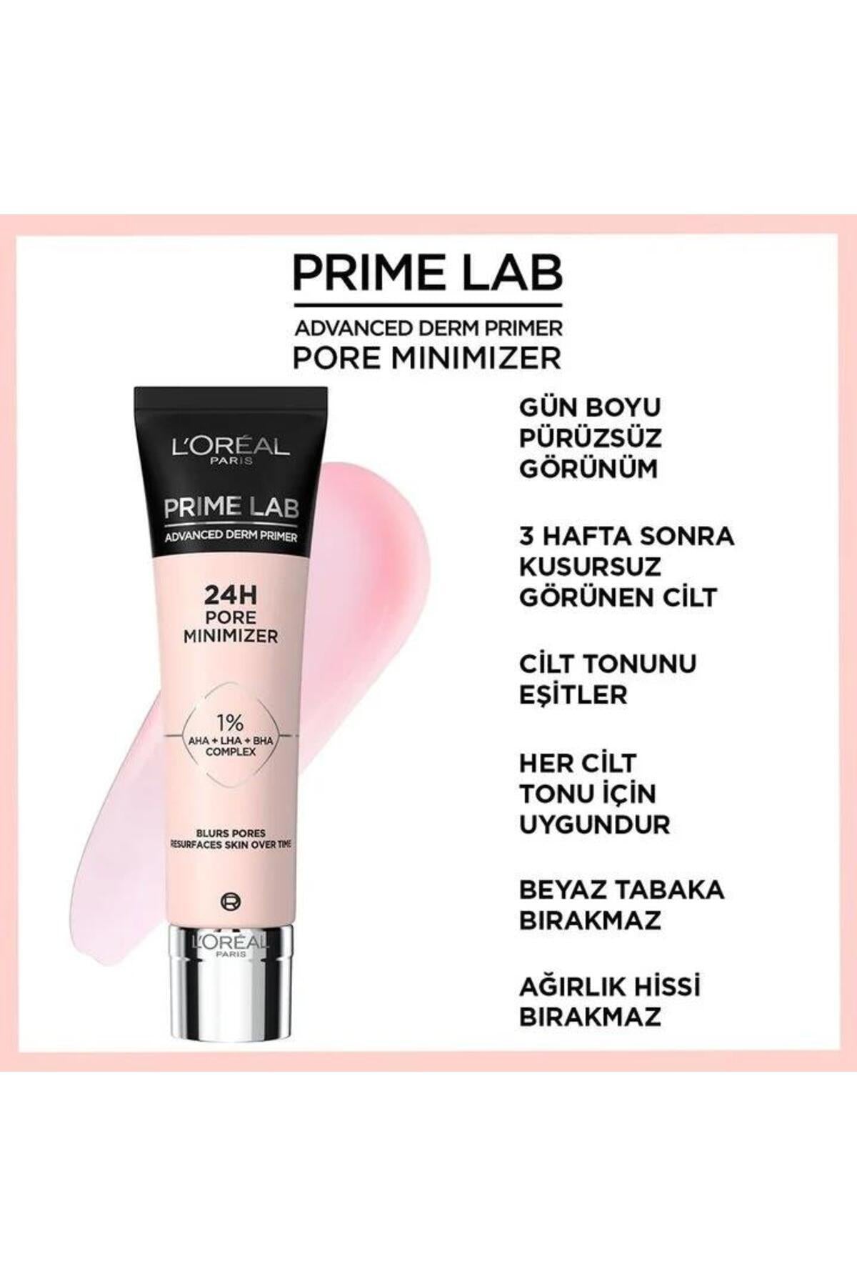 3 Adet Loreal Paris Prime Lab 24H Gözenek Küçültücü Makyaj Bazı ve ROSIE