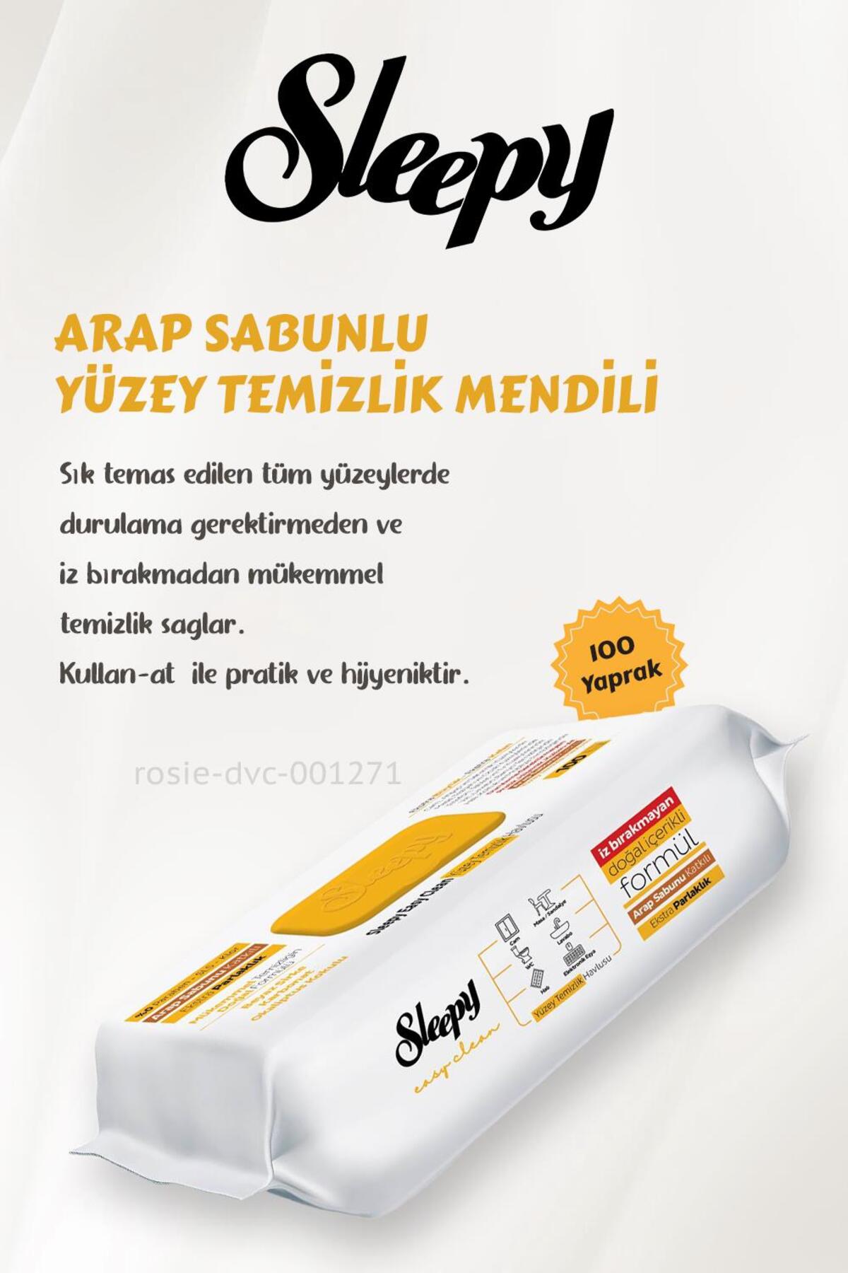 Arap Sabunu Katkılı 12 AL 11 ÖDE Yüzey Temizlik Havlusu 100' lü ve ROSIE
