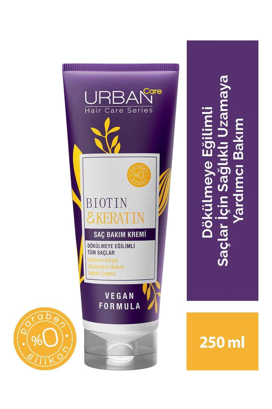 Biotin&keratin Dökülmeye Eğilimli Saçlara Özel Saç Kremi-vegan-250ml