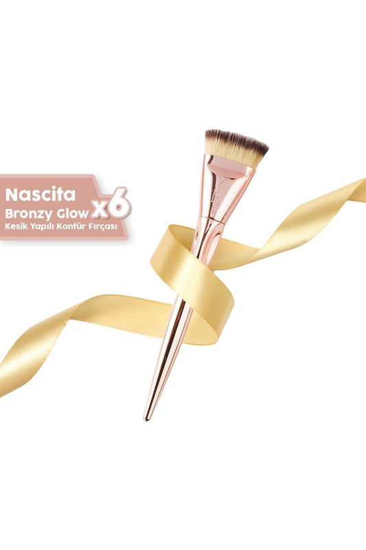 Bronzy Glow Kesik Yapılı Kontür Fırçası X 6