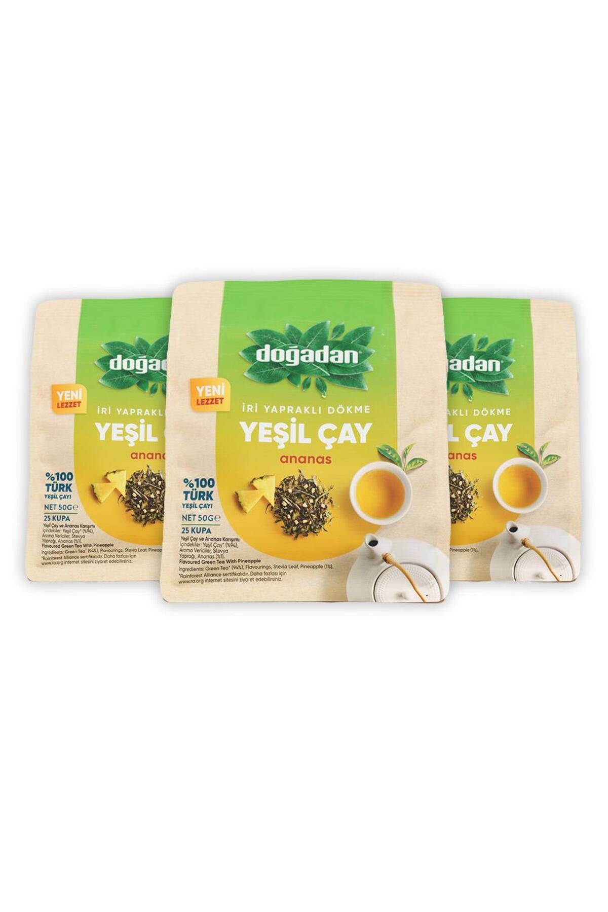 Dökme Yeşil Çay Ananas 50 gr x 2 Adet