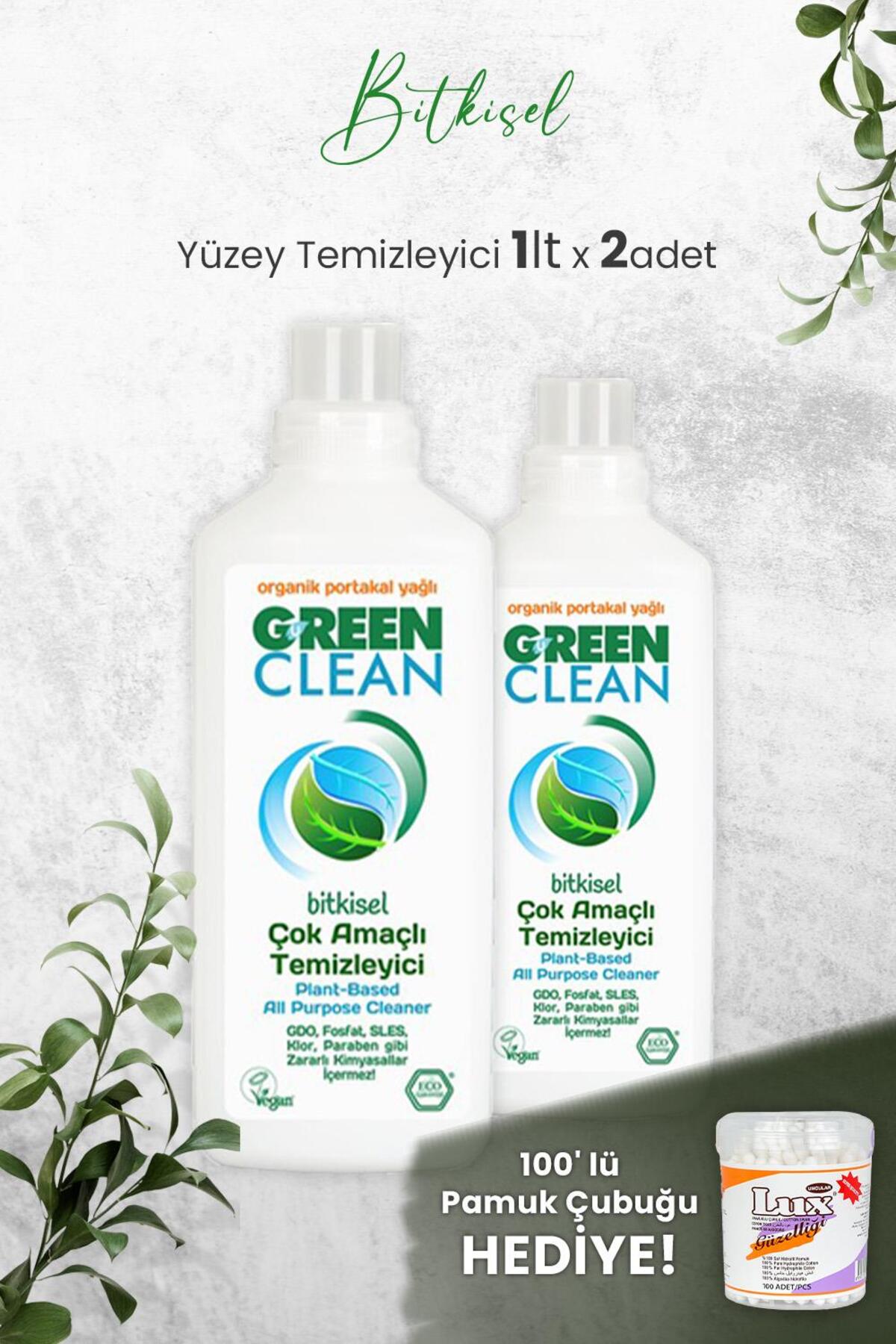 U Çok Amaçlı Yüzey Temizleyici Portakallı 1 Litre x 2 Adet ve Hediyeli