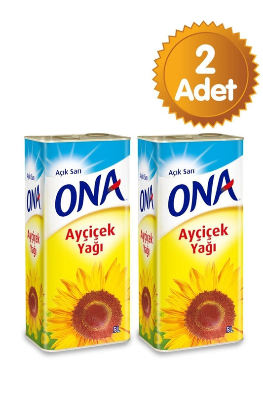 Ayçiçek Yağı 5 Lt Teneke X2 Adet