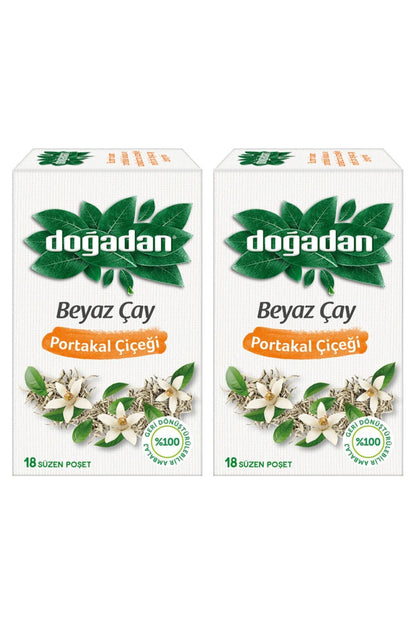 Beyaz Çay Portakal Çiçeği 18 Adet x 2