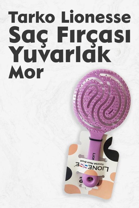 Lionesse Saç Fırçası Yuvarlak Mor