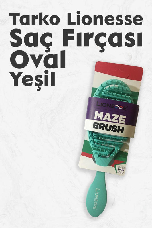 Lionesse Saç Fırçası Oval Yeşil