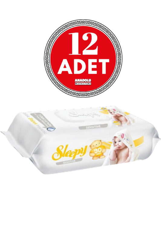 Sensitive Islak Mendil 90 Yaprak 12 Adet