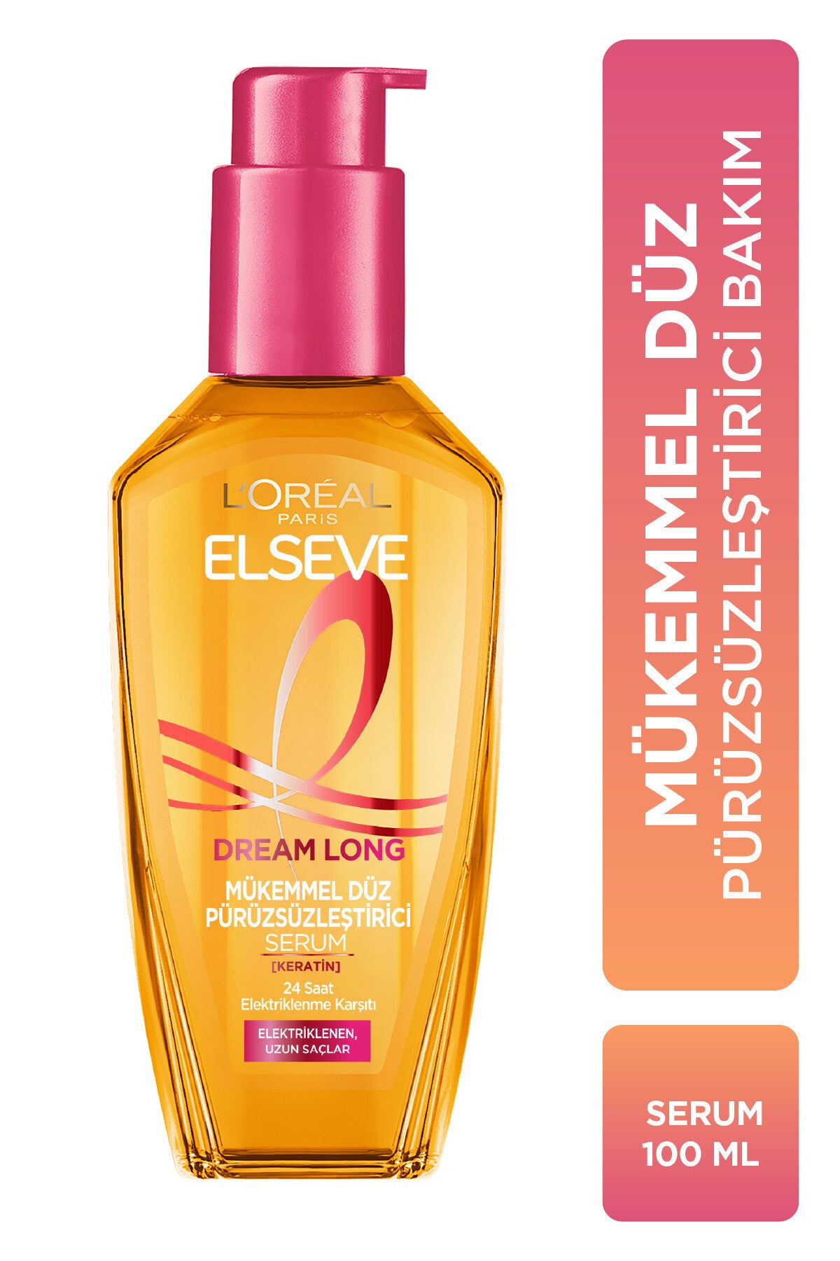 Dream Long Elektriklenen Yıpranmış Saçlara Mükemmel Düz Isı Koruyucu Pürüzsüzleştirici Serum 100ml