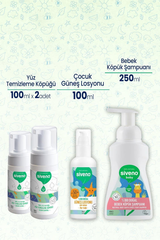 %100 Doğal Bebek Bakım Seti