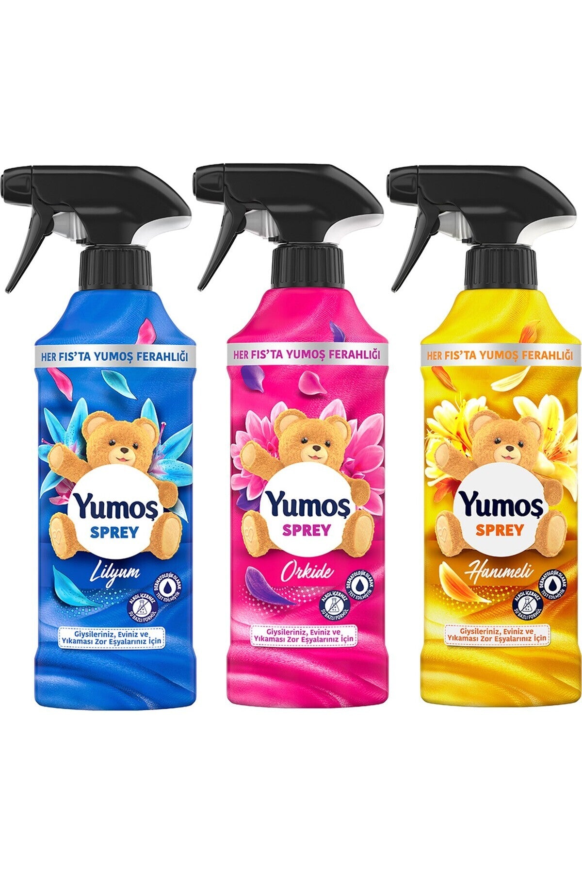Sprey Hanımeli 450ML+YUMOŞ Sprey Orkide 450ML+YUMOŞ Sprey Sprey Lilyum 450ML