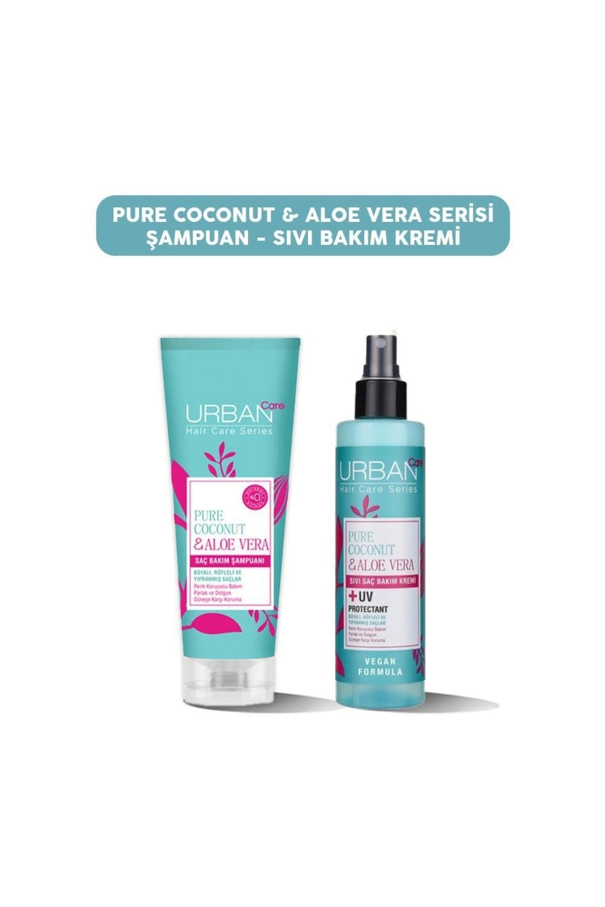 Pure Coconut & Aloe Vera Şampuan Ve Sıvı Bakım Kremi