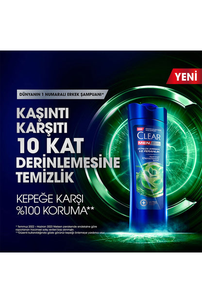Men Kepeğe Karşı Etkili Şampuan Günlük Arınma ve Ferahlık 350 ml x3