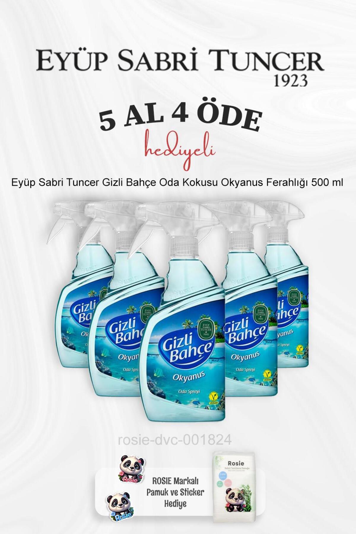 Gizli Bahçe Oda Kokusu Okyanus Ferahlığı 500 ml 5 Al 4 Öde ve Rosie Pamuk