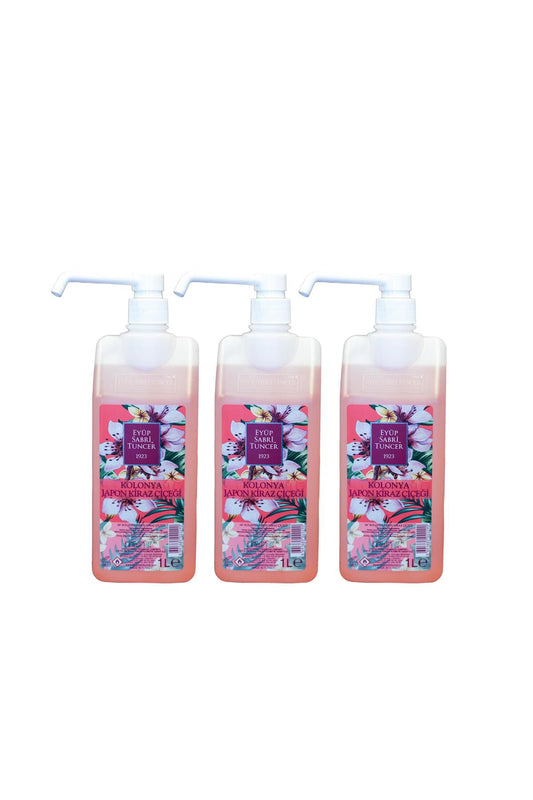 Japon Kiraz Çiçeği Kolonyası Sprey Şişe 1 lt x 3