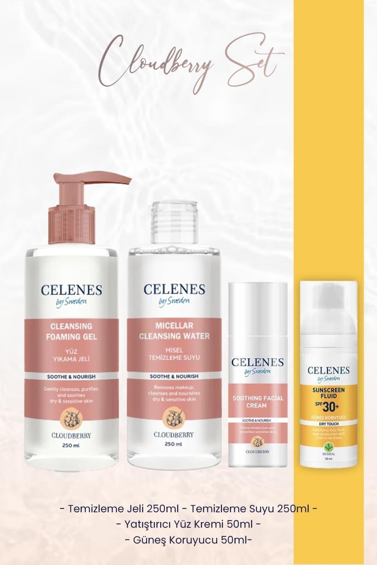 By Sweden Cloudberry Bakım Seti 2 ve Herbal Dry Touch Güneş Koruyucu 30 Spf 50 ml