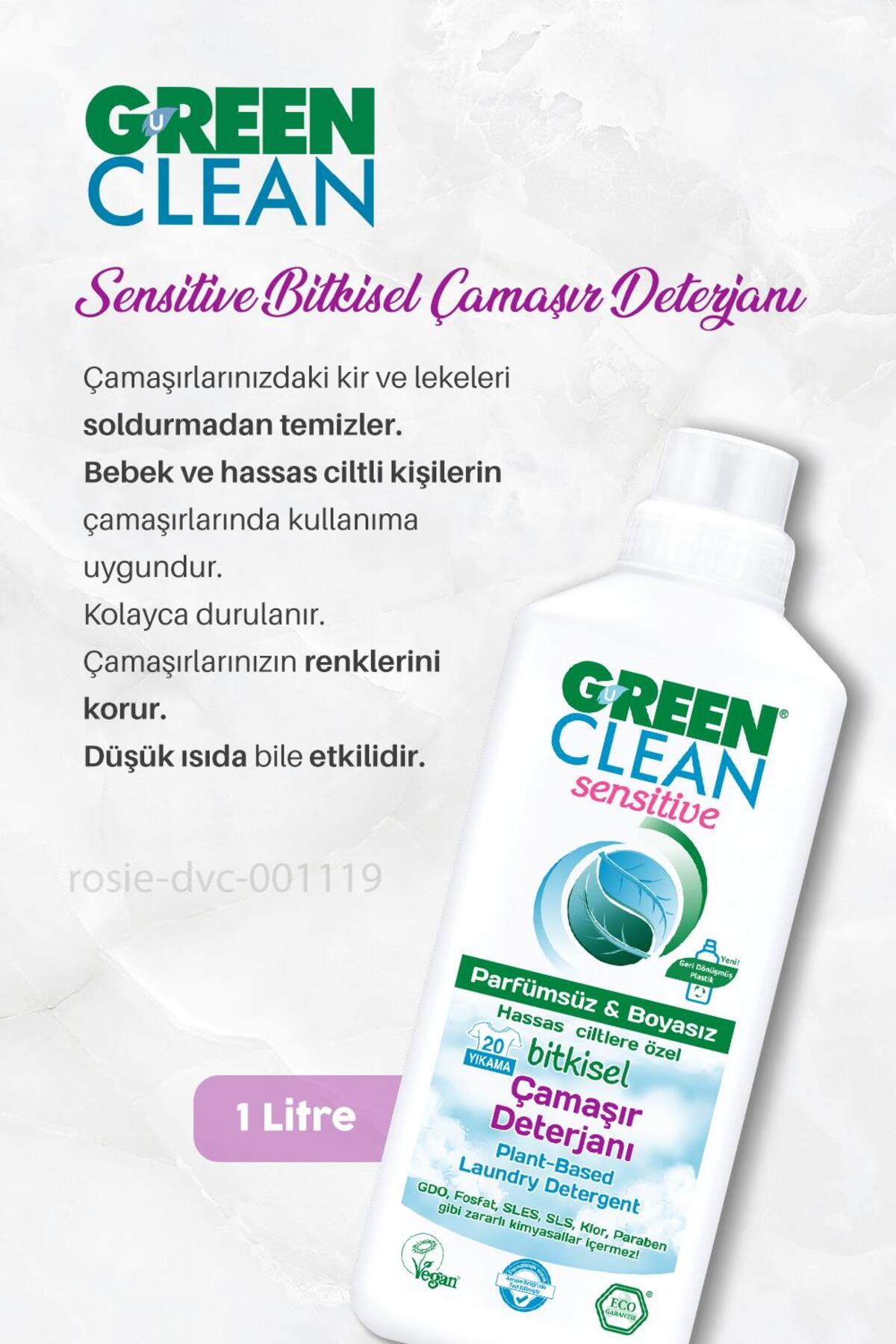 Bulaşık Deterjanı 2750 ml, Sensitive Çamaşır Deterjanı ve ROSIE