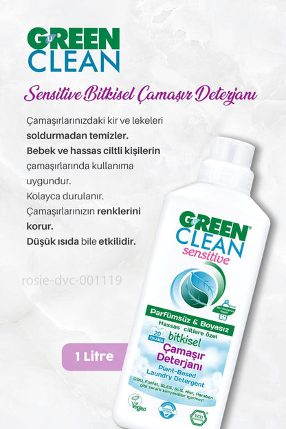 Bulaşık Deterjanı 2750 ml, Sensitive Çamaşır Deterjanı ve ROSIE