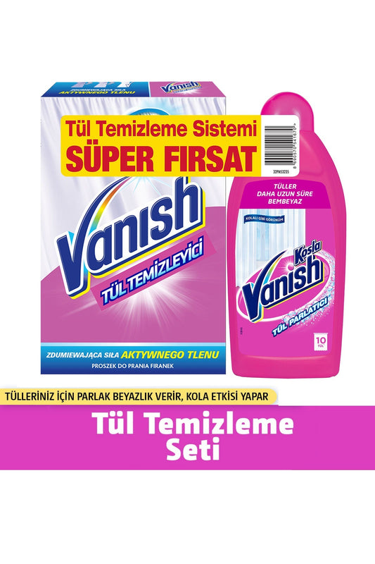 Tül Temizleyici Set ( Toz 400 gr + Parlatıcı 450 ml )