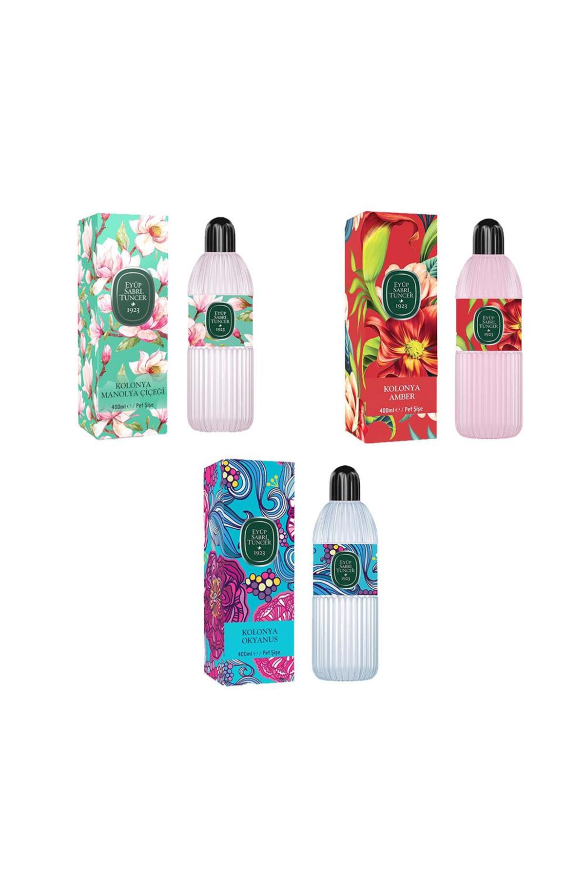 Kolonya Okyanus, Manolya Çiçeği ve Amber Pet Şişe 400 ml