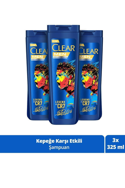 Men Kepeğe Karşı Etkili Şampuan Legend By Cr7 Cristiano Ronaldo 325 ml X3