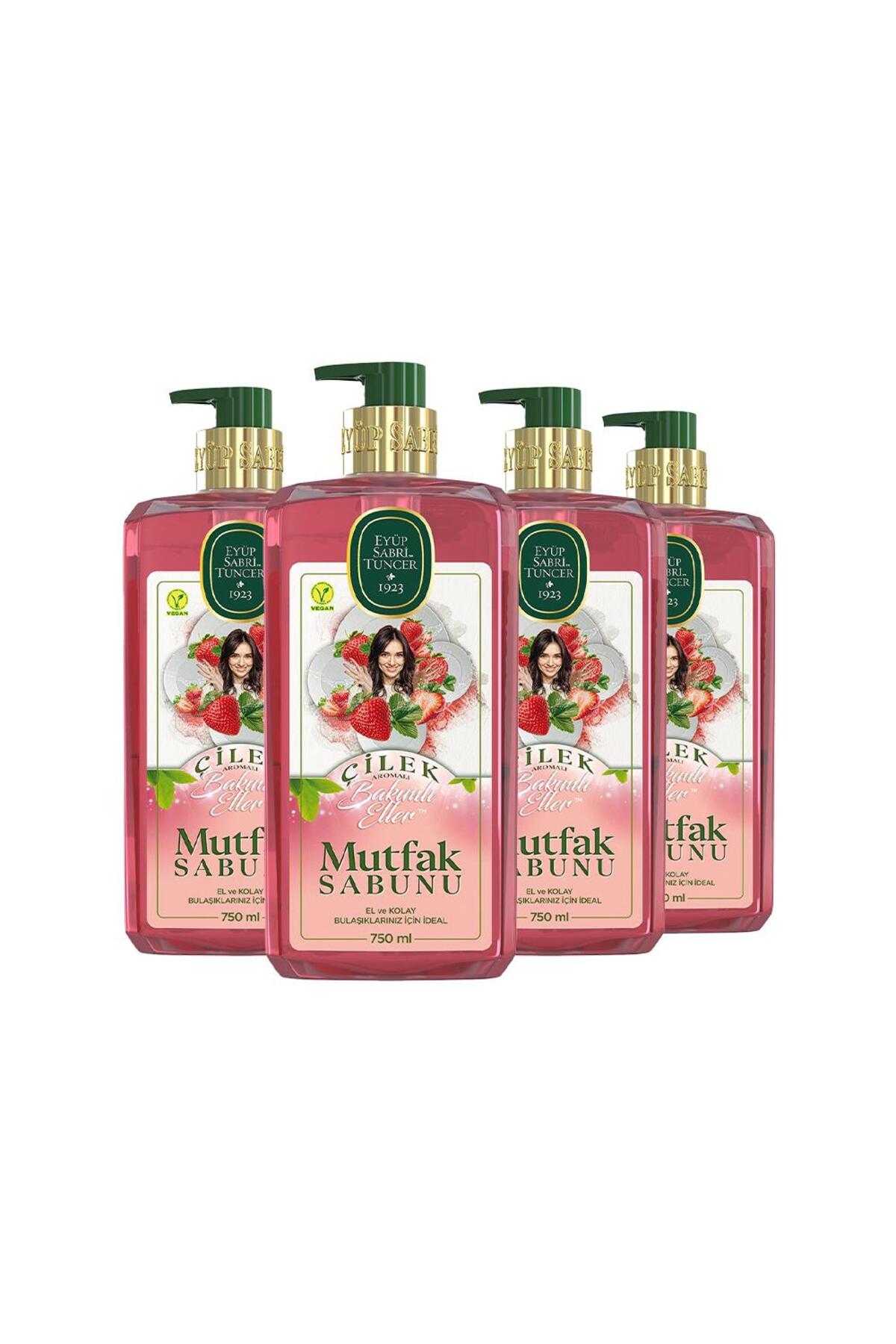 Çilek Mutfak Sabunu 750 ml x 4